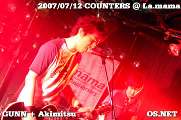 2007/07/12 COUNTERS@La.mama：グン+秋満